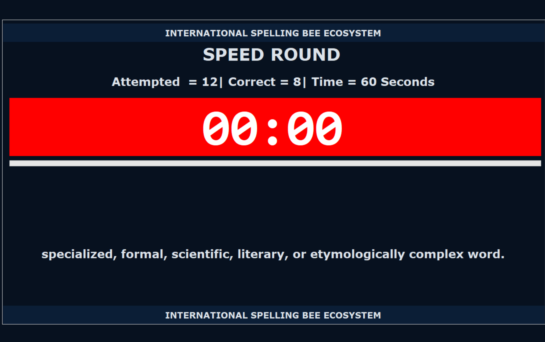 Add speed after accuracy.